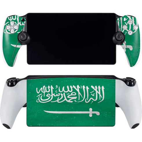 Saudi Arabia Flag Distressed PlayStation PS5 Skins