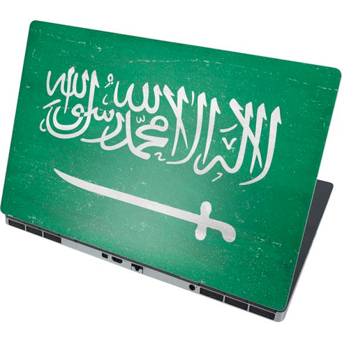 Saudi Arabia Flag Distressed Dell Precision Skin