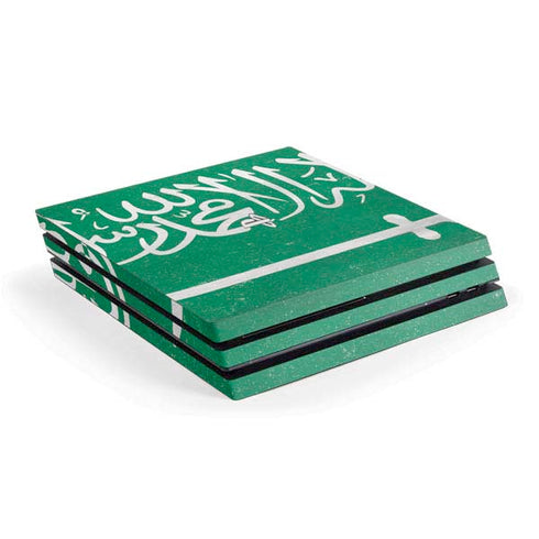 Saudi Arabia Flag Distressed PlayStation PS4 Skins