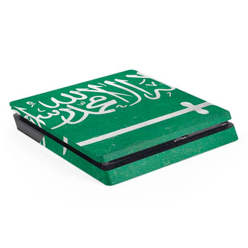 Saudi Arabia Flag Distressed PlayStation PS4 Skins