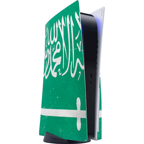 Saudi Arabia Flag Distressed PlayStation PS5 Skins