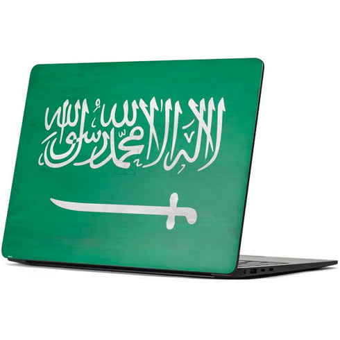 Saudi Arabia Flag Distressed Surface Laptop 7 13.8in Skin