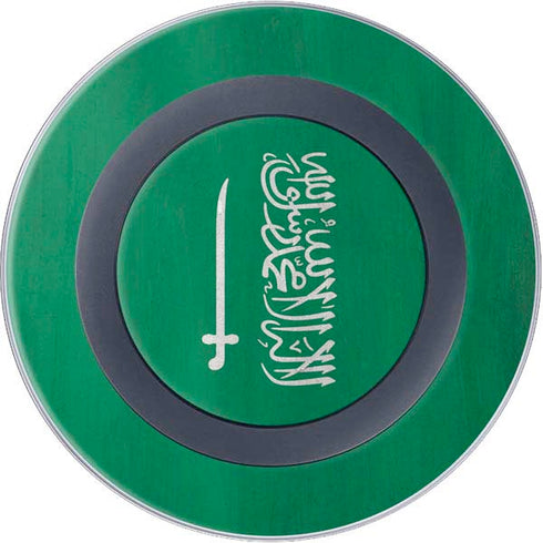 Saudi Arabia Flag Distressed Wireless Charger Skin