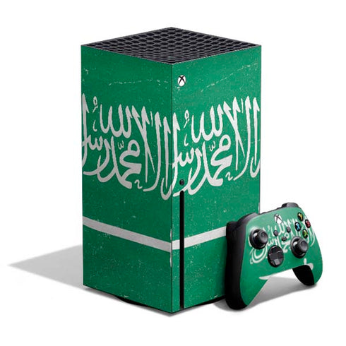 Saudi Arabia Flag Distressed Xbox Series X Skins