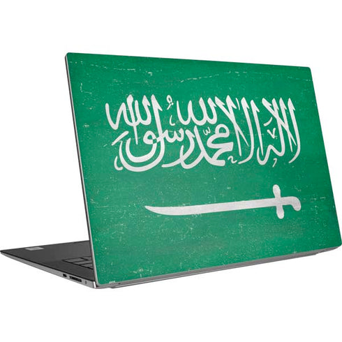 Saudi Arabia Flag Distressed Dell XPS Skin