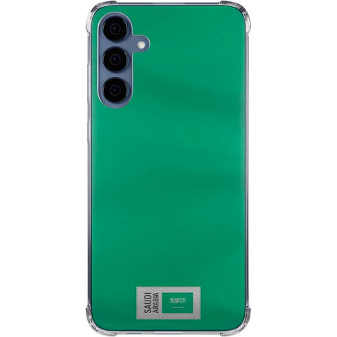 Saudi Arabia Soccer Flag Galaxy A35 5G Clear Case