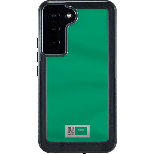 Saudi Arabia Soccer Flag Galaxy S24 Plus Waterproof Case