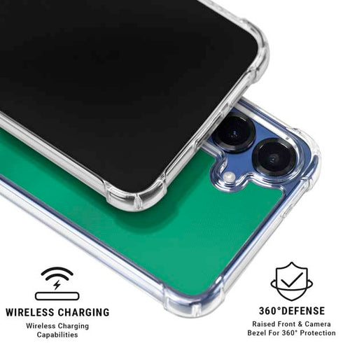 Saudi Arabia Soccer Flag Galaxy S25 Clear Case