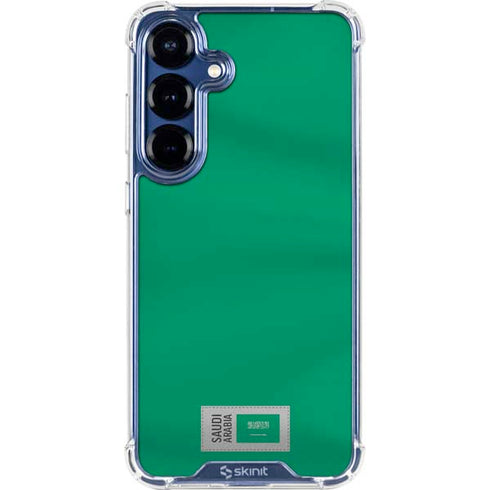 Saudi Arabia Soccer Flag Galaxy S25 Plus Clear Case