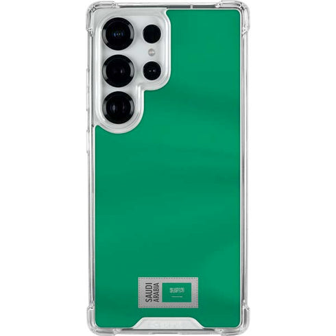 Saudi Arabia Soccer Flag Galaxy S25 Ultra Clear Case