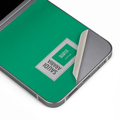 Saudi Arabia Soccer Flag Galaxy Z Flip6 Skin