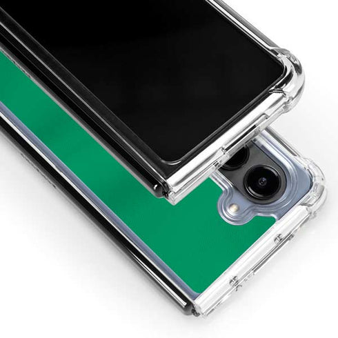 Saudi Arabia Soccer Flag Galaxy Z Fold5 5G Clear Case