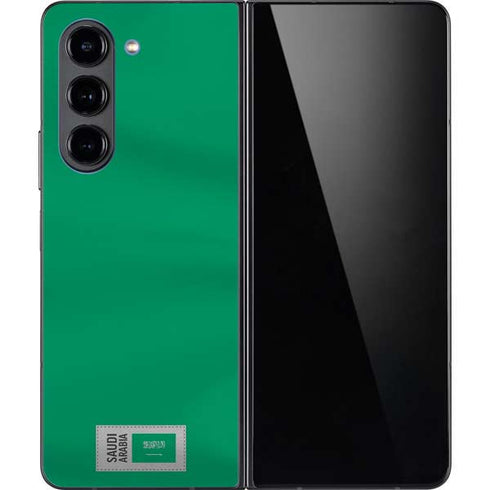 Saudi Arabia Soccer Flag Galaxy Z Fold5 5G Skin