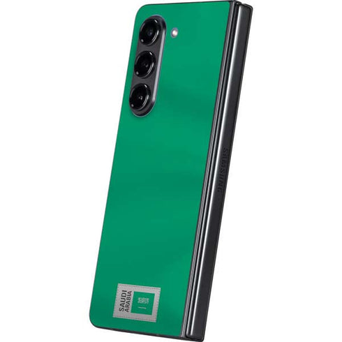 Saudi Arabia Soccer Flag Galaxy Z Fold5 5G Skin