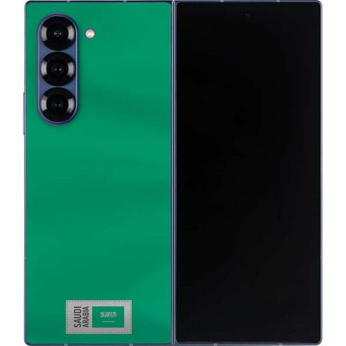 Saudi Arabia Soccer Flag Galaxy Z Fold6 Skin