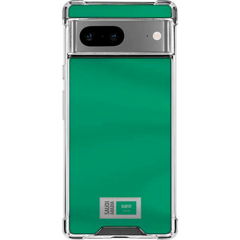 Saudi Arabia Soccer Flag Google Pixel 8a Clear Case