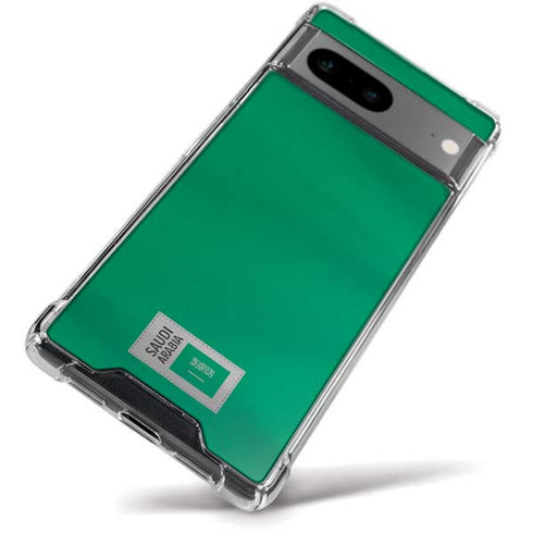Saudi Arabia Soccer Flag Google Pixel 8a Clear Case