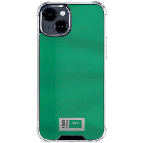 Saudi Arabia Soccer Flag iPhone 15 Clear Case