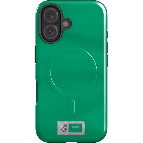 Saudi Arabia Soccer Flag iPhone 16 Magsafe Impact Case