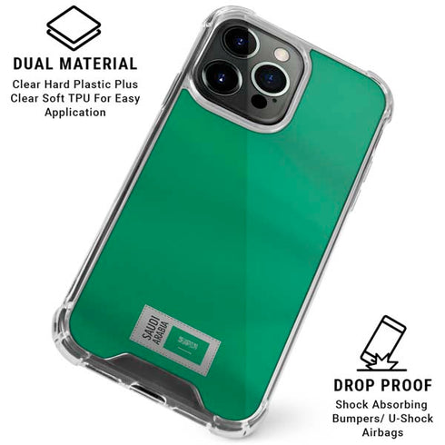 Saudi Arabia Soccer Flag iPhone 16 Pro Max Clear Case