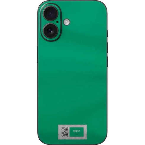 Saudi Arabia Soccer Flag iPhone 16 Skin