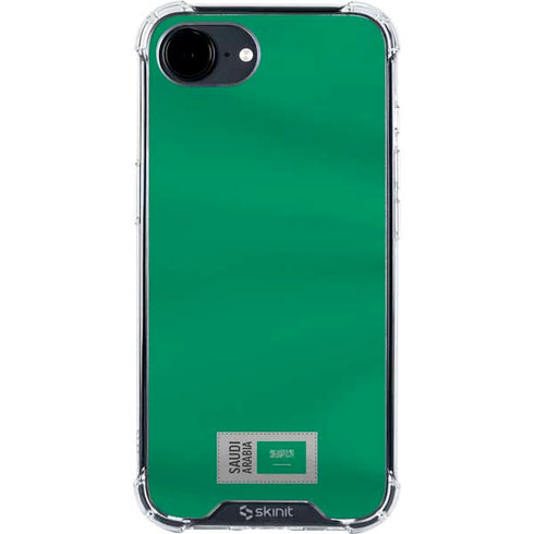 Saudi Arabia Soccer Flag iPhone 16e Clear Case