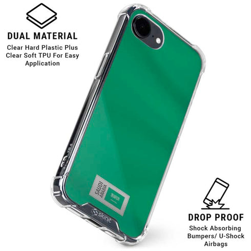 Saudi Arabia Soccer Flag iPhone 16e Clear Case