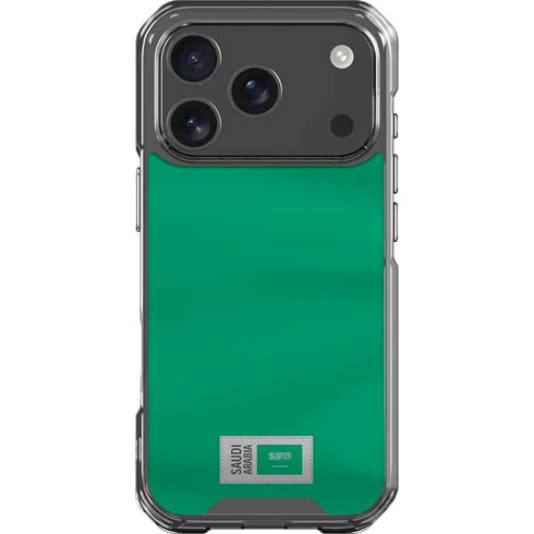 Saudi Arabia Soccer Flag iPhone 17 Pro Clear Case