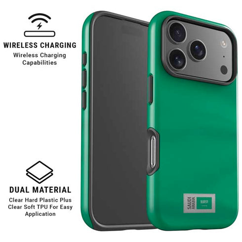 Saudi Arabia Soccer Flag iPhone 17 Pro Magsafe Impact Case