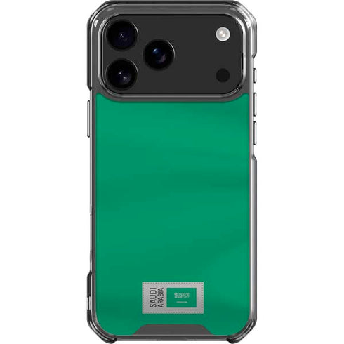 Saudi Arabia Soccer Flag iPhone 17 Pro Max Clear Case
