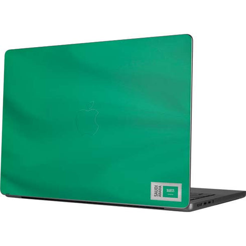 Saudi Arabia Soccer Flag Apple MacBook Pro 14-inch Skin
