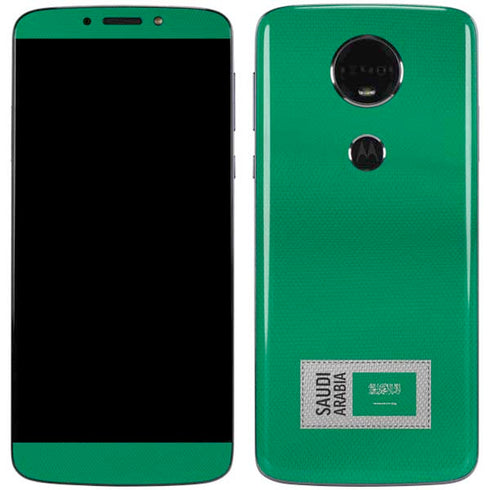Saudi Arabia Soccer Flag Moto E5 Plus Skin