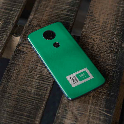 Saudi Arabia Soccer Flag Moto E5 Plus Skin