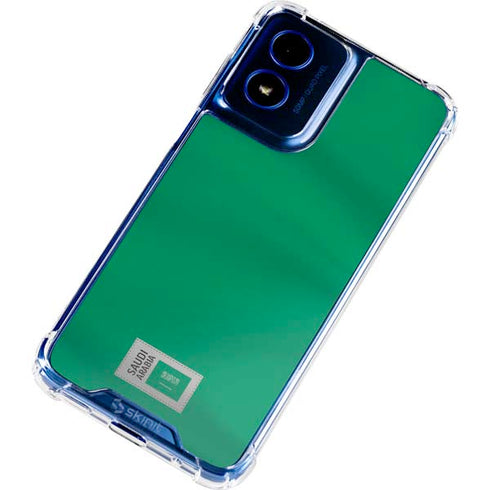 Saudi Arabia Soccer Flag Moto G Play 4G (2024) Clear Case
