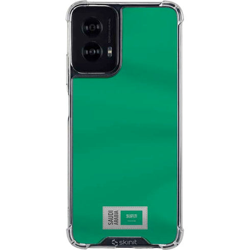 Saudi Arabia Soccer Flag Moto G Power 5G (2024) Clear Case