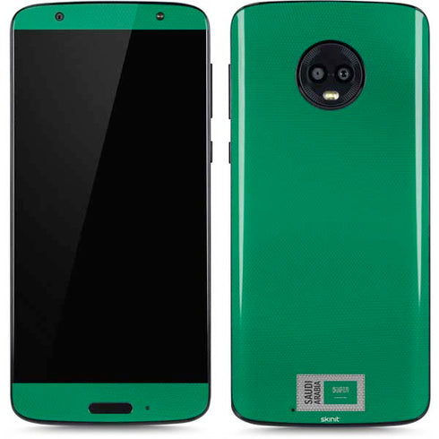 Saudi Arabia Soccer Flag Moto G6 Skin