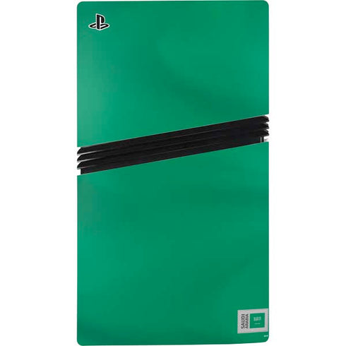 Saudi Arabia Soccer Flag PS5 Pro Console Skin