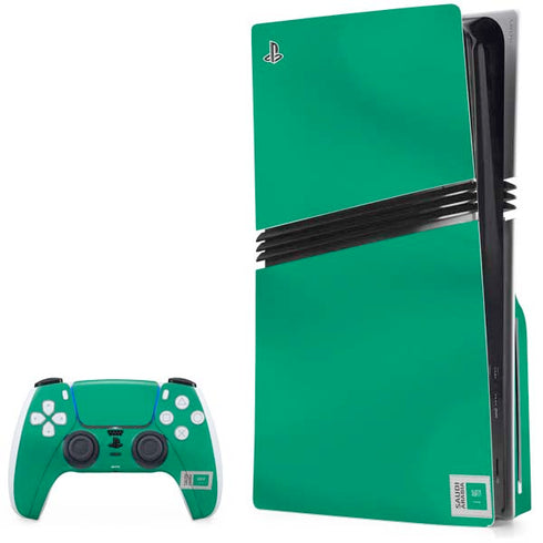 Saudi Arabia Soccer Flag PS5 Pro Disk Bundle Skin