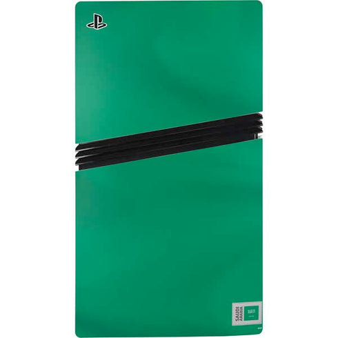 Saudi Arabia Soccer Flag PS5 Pro Disk Console Skin