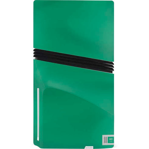 Saudi Arabia Soccer Flag PS5 Pro Disk Console Skin