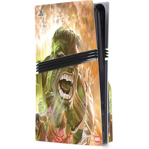 Marvel Hulk Savage Hulk PS5 Pro Disk Console Skin
