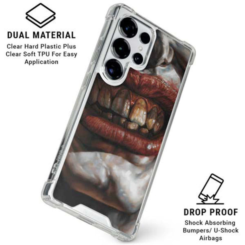 DC Comics Joker Graphic Novel Cover 2008 Art by Lee Bermejo Galaxy S25 Ultra Clear Case