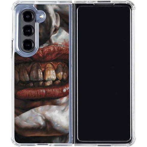 DC Comics Joker Graphic Novel Cover 2008 Art by Lee Bermejo Galaxy Z Fold5 5G Clear Case