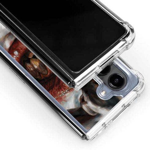 DC Comics Joker Graphic Novel Cover 2008 Art by Lee Bermejo Galaxy Z Fold5 5G Clear Case