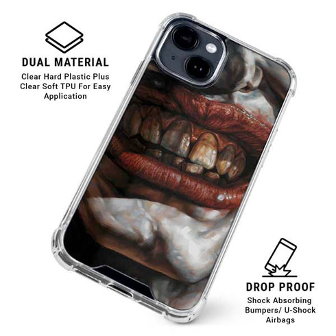 DC Comics Joker Graphic Novel Cover 2008 Art by Lee Bermejo iPhone 15 Clear Case