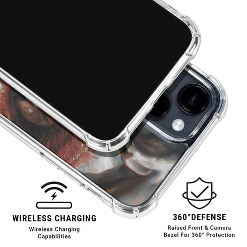 DC Comics Joker Graphic Novel Cover 2008 Art by Lee Bermejo iPhone 15 Clear Case