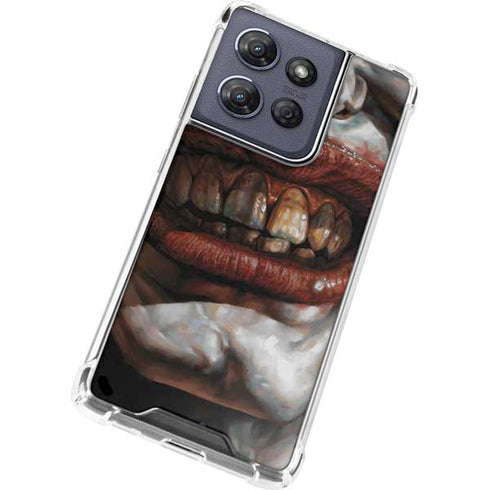 DC Comics Joker Graphic Novel Cover 2008 Art by Lee Bermejo Moto G Play 5G (2025) Clear Case