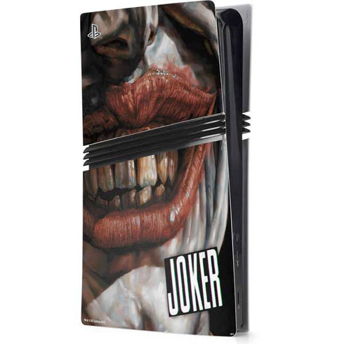 DC Comics Joker Graphic Novel Cover 2008 Art by Lee Bermejo PS5 Pro Console Skin