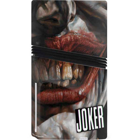 DC Comics Joker Graphic Novel Cover 2008 Art by Lee Bermejo PS5 Pro Disk Console Skin