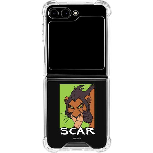 Disney Villains Scar Galaxy Z Flip6 Clear Case